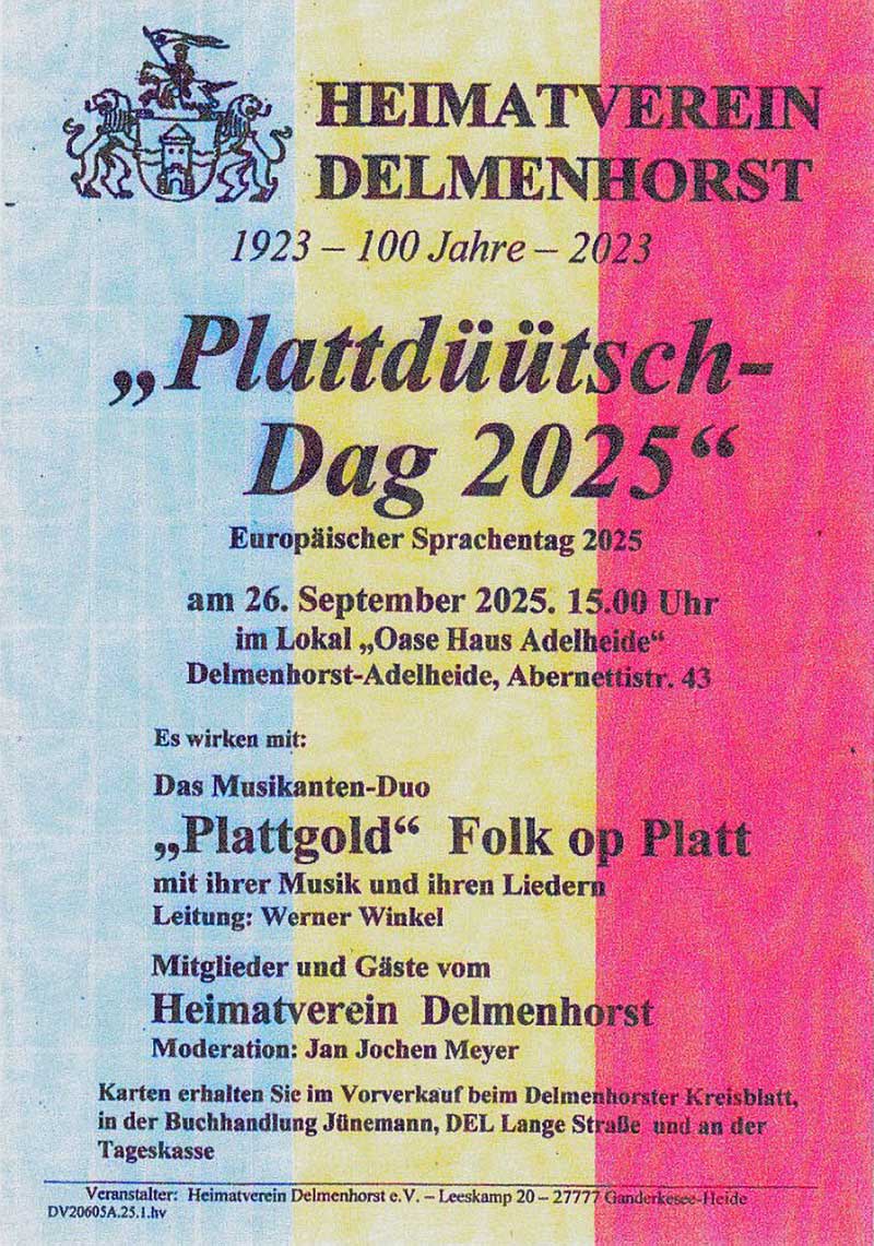 plattdeutsch-tag-haus-adelheide-delmenhorst Plattdüütsch Dag 2025 Delmenhorst