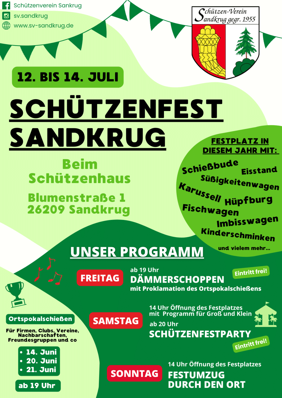Schützenfest Sandkrug 2026
