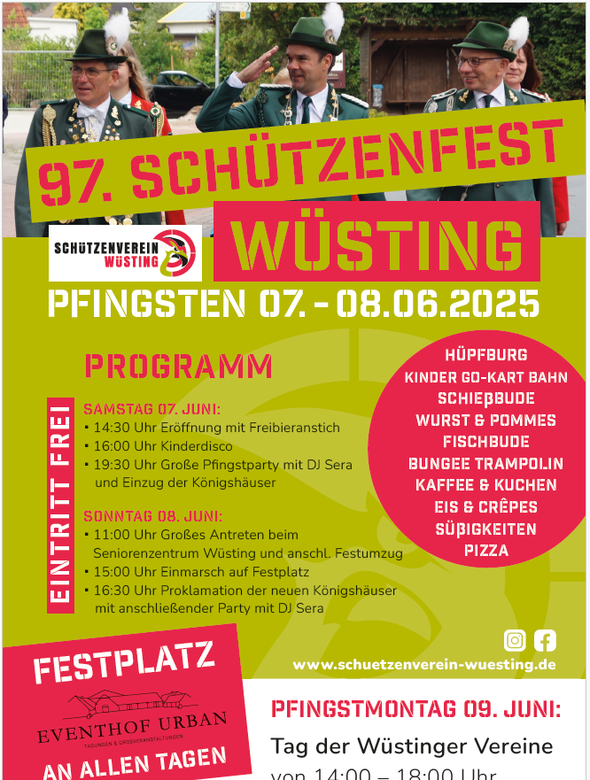Schützenfest Wüsting 2025