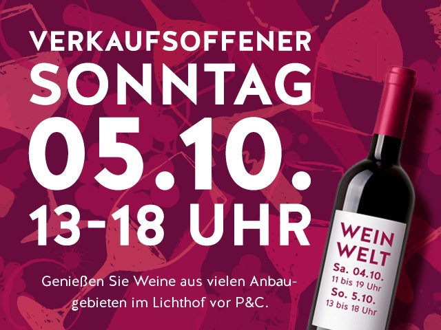 weserpark-weinwelt-verkaufsoffener-sonntag Weinwelten im Weserpark mit verkaufsoffenem Sonntag